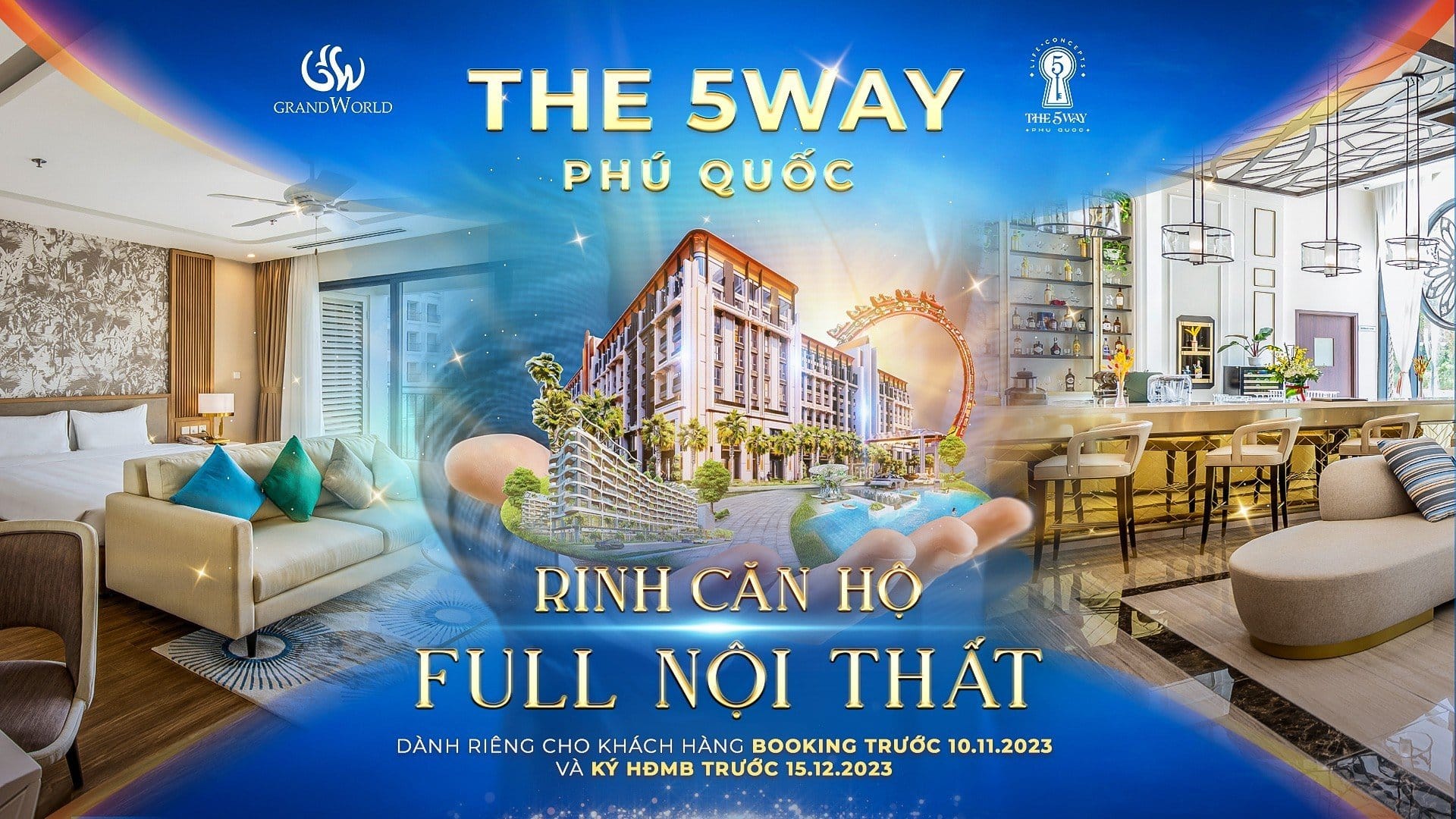 Thông tin chi tiết về quà tặng booking căn hộ The 5Way Phú Quốc 