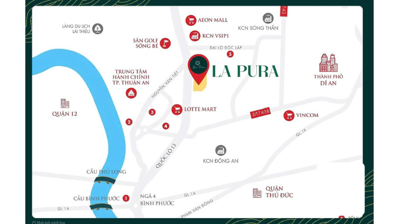 Vị trí dự án La Pura