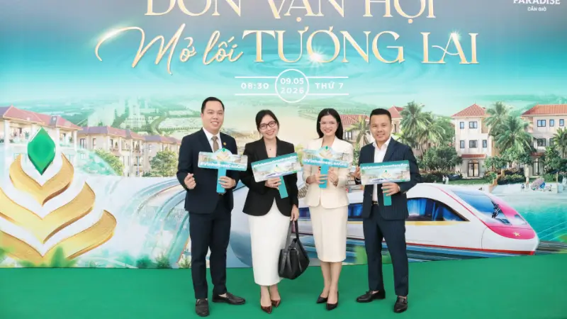 Việt Á Land check-in tại Event dự án Vinhomes Green Paradise